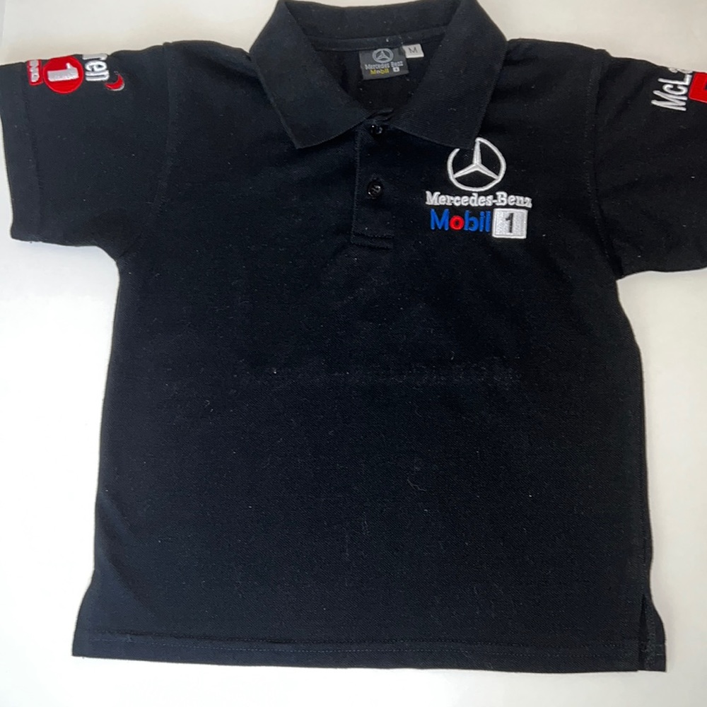 Boys Racing Polo Shirt M
